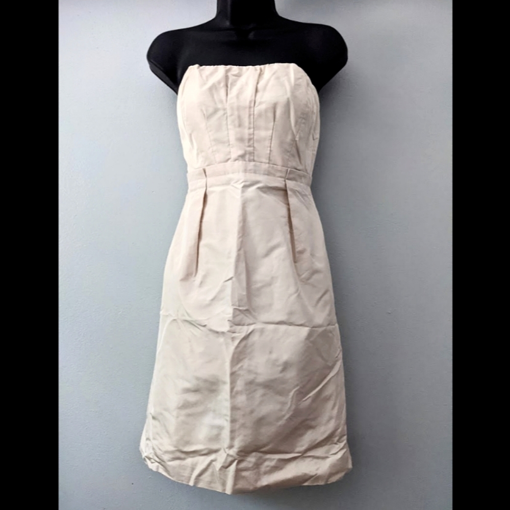 ⚡ J. Crew strapless silk cocktail dress